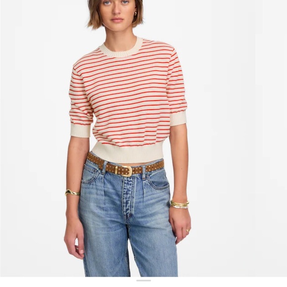 Madewell Textural-Stitch Cotton Sweater - Picture 2 of 15